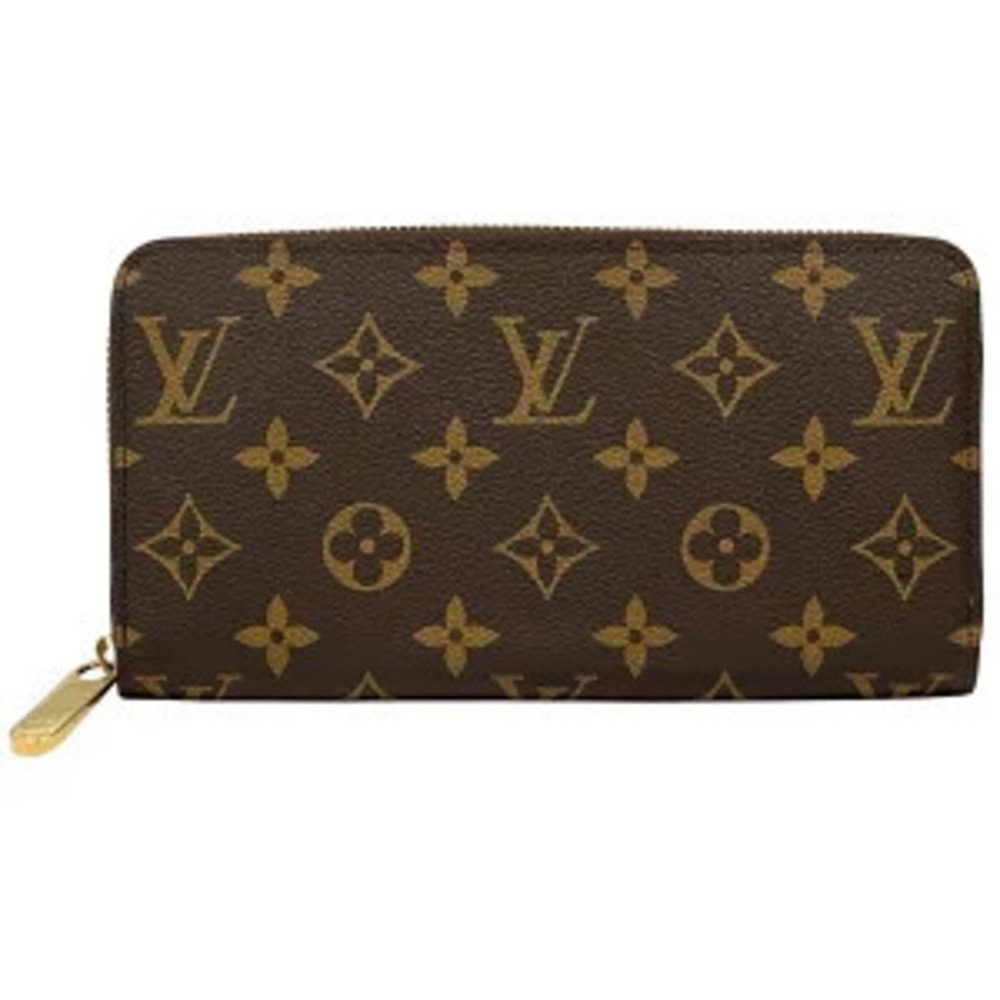 Louis Vuitton Wallet Monogram Long Zippy Brown Round Zipper